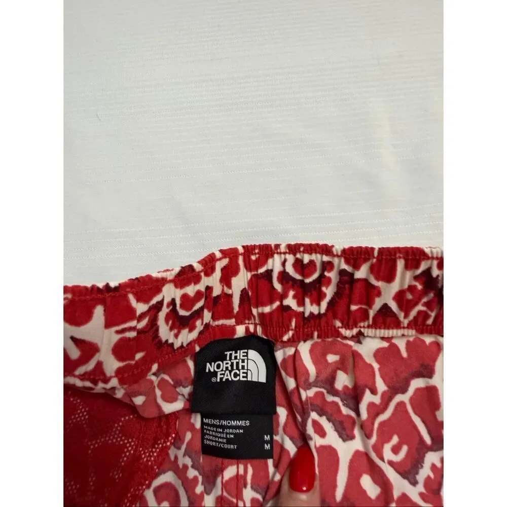 The North Face Men’s Red White Class V Nylon Shorts Size Medium